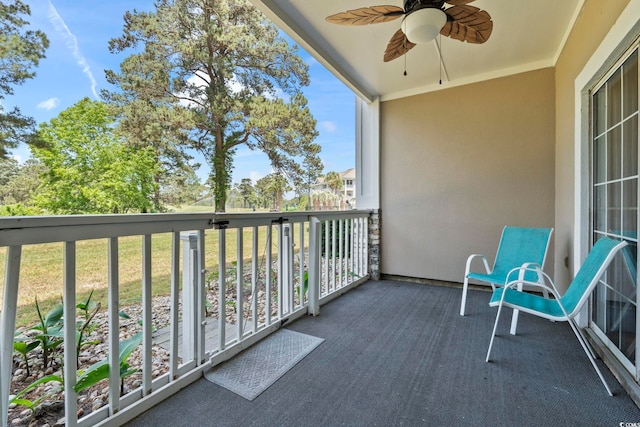 4771 Wild Iris Dr Unit 103, Myrtle Beach, SC 29577 - balcony featuring ceiling fan