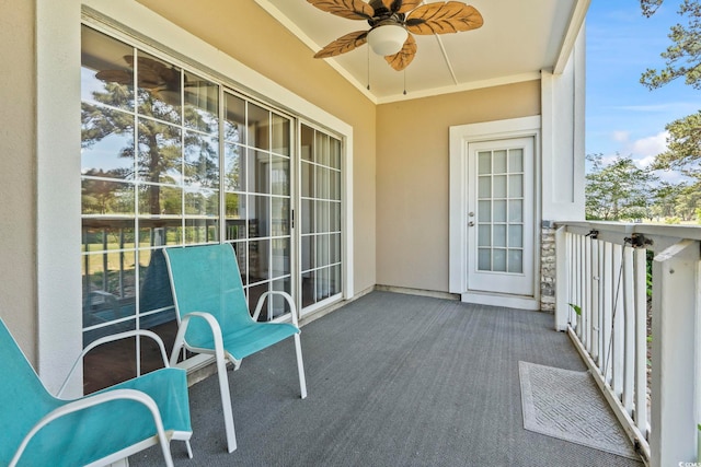 4771 Wild Iris Dr Unit 103, Myrtle Beach, SC 29577 - balcony with ceiling fan