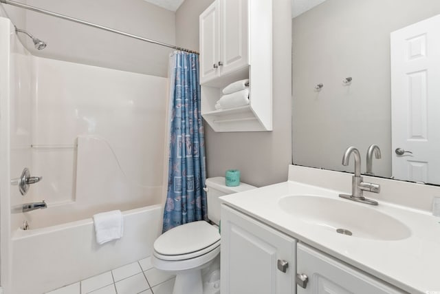 4771 Wild Iris Dr Unit 103, Myrtle Beach, SC 29577 - bathroom featuring vanity, toilet, tile patterned flooring, and shower / bath combo with shower curtain