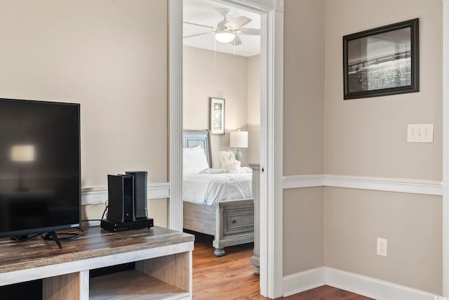 4771 Wild Iris Dr Unit 103, Myrtle Beach, SC 29577 - interior space featuring a ceiling fan and wood finished floors