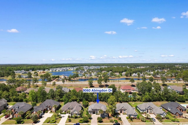 9060 Abingdon Dr, Myrtle Beach, SC 29579 - bird's eye view with a residential view and a water view