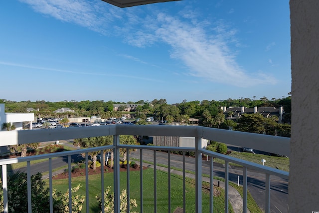view of balcony