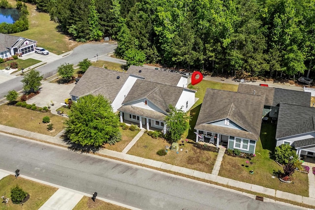 birds eye view of property featuring a residential view