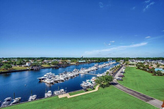 2151 Bridge View Ct Unit 2-803, North Myrtle Beach, SC 29582 - aerial view featuring a water view