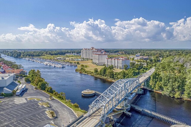 2151 Bridge View Ct Unit 2-803, North Myrtle Beach, SC 29582 - drone / aerial view featuring a water view