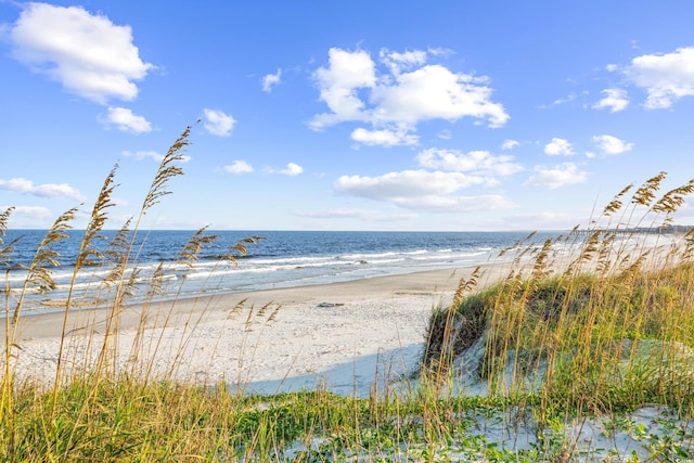 property view of water with a view of the beach