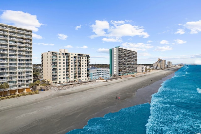 water view featuring local beach
