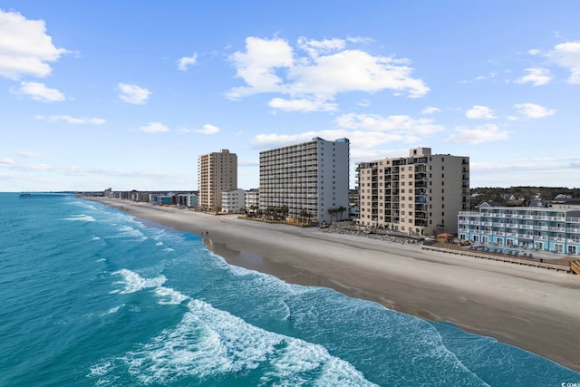 water view featuring nearby beach