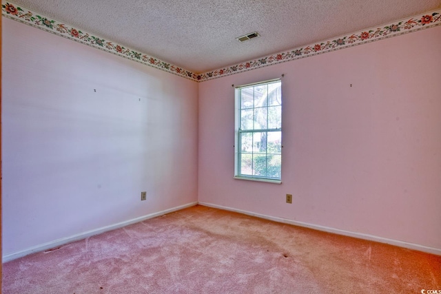 802 Mockingbird Ct, Murrells Inlet, SC 29576 - carpeted spare room featuring baseboards, a textured ceiling, and visible vents