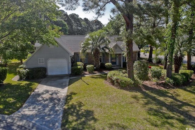 802 Mockingbird Ct, Murrells Inlet, SC 29576 - view of front of property featuring an attached garage, driveway, and a front yard