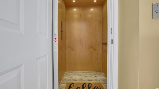 324 S Waccamaw Dr, Garden City Beach, SC 29576 - room details with recessed lighting, elevator, and wood finished floors