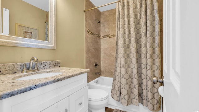 324 S Waccamaw Dr, Garden City Beach, SC 29576 - bathroom with vanity, shower / tub combo with curtain, and toilet