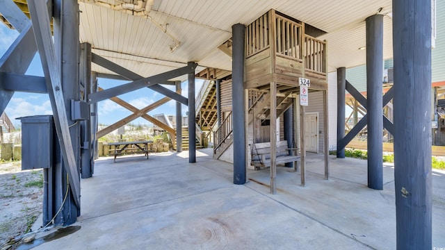 324 S Waccamaw Dr, Garden City Beach, SC 29576 - view of patio / terrace with stairs
