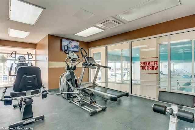 view of workout area