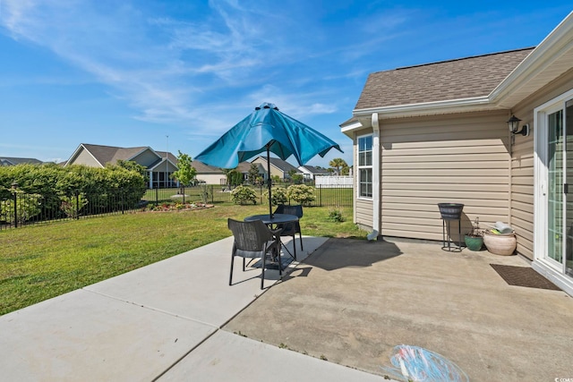 view of patio / terrace featuring a fenced backyard