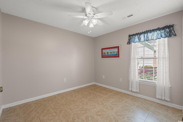 5107 Capulet Cir, Myrtle Beach, SC 29588 - unfurnished room with a wealth of natural light, visible vents, baseboards, and ceiling fan