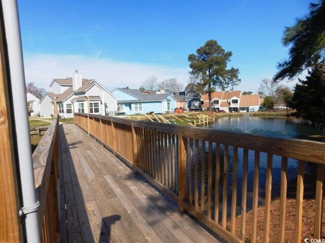916 Charles St, North Myrtle Beach, SC 29582 - deck featuring a residential view
