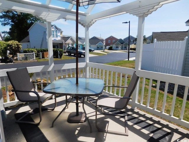 916 Charles St, North Myrtle Beach, SC 29582 - exterior space featuring outdoor dining area and a residential view