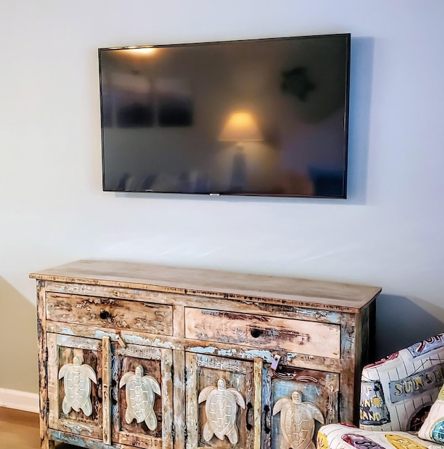 view of room details
