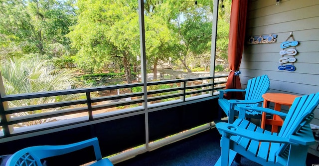 view of balcony