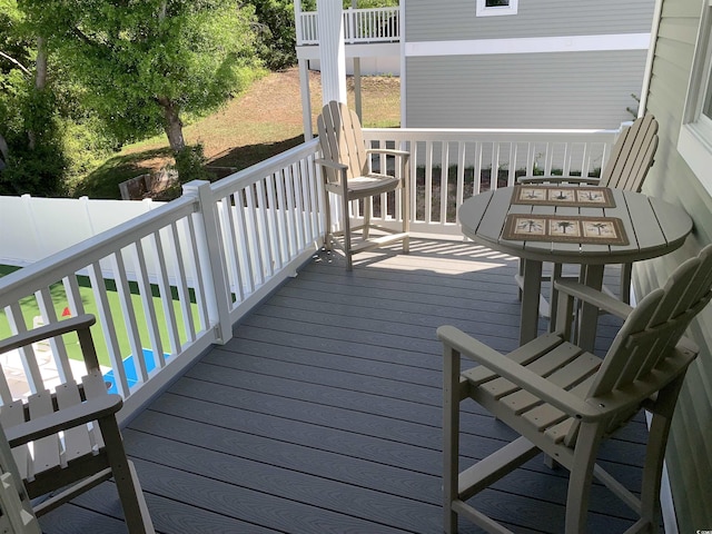 928STRANDAVE Strand Ave, North Myrtle Beach, SC 29582 - wooden terrace with fence