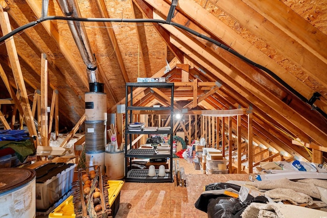 view of attic