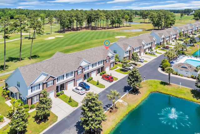 260 Connemara Dr Unit E, Myrtle Beach, SC 29579 - bird's eye view featuring a water view and golf course view