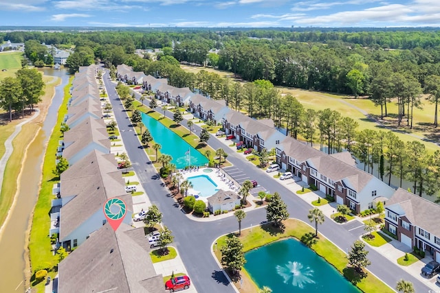 260 Connemara Dr Unit E, Myrtle Beach, SC 29579 - bird's eye view featuring a water view