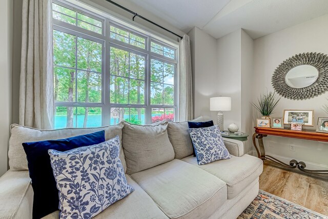 104-4 Gully Branch Ln Unit 4, Myrtle Beach, SC 29572 - living area featuring wood finished floors and baseboards