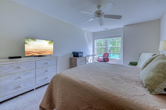 104-4 Gully Branch Ln Unit 4, Myrtle Beach, SC 29572 - carpeted bedroom featuring a ceiling fan and a textured ceiling