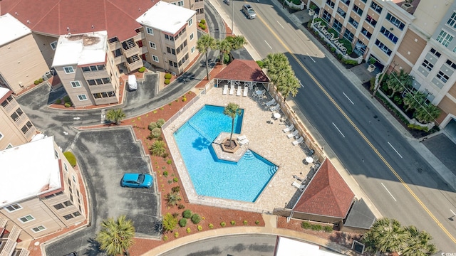609 Hillside Dr S Unit C-10, North Myrtle Beach, SC 29582 - drone / aerial view of a pool area