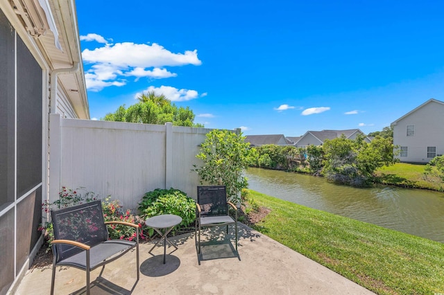 232 Je Edward Dr Unit 21, Myrtle Beach, SC 29588 - view of patio with fence and a water view