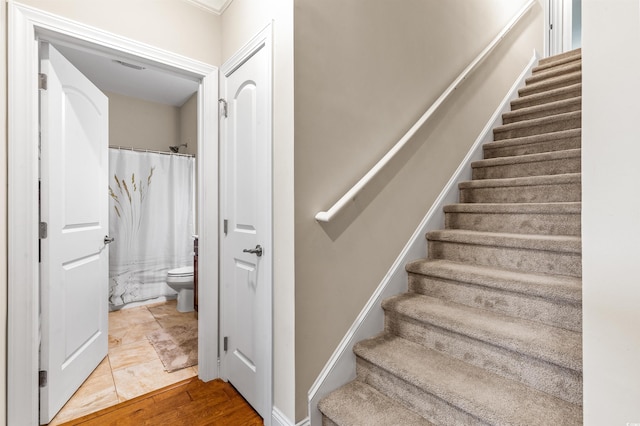 232 Je Edward Dr Unit 21, Myrtle Beach, SC 29588 - staircase with visible vents