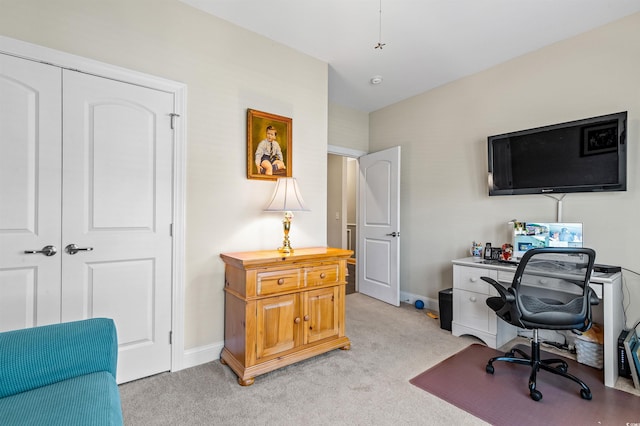 232 Je Edward Dr Unit 21, Myrtle Beach, SC 29588 - home office featuring baseboards and light carpet