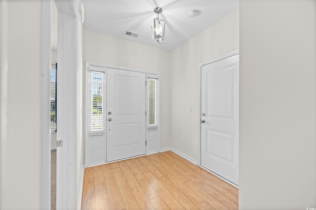 962 Witherbee Way, Little River, SC 29566 - foyer featuring visible vents, light wood finished floors, and baseboards