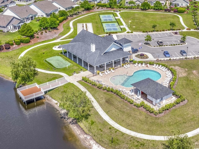 962 Witherbee Way, Little River, SC 29566 - aerial view with a water view and a residential view