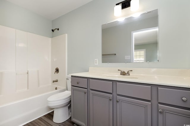 469 Overcrest St, Myrtle Beach, SC 29579 - bathroom featuring vanity, wood finished floors, and washtub / shower combination