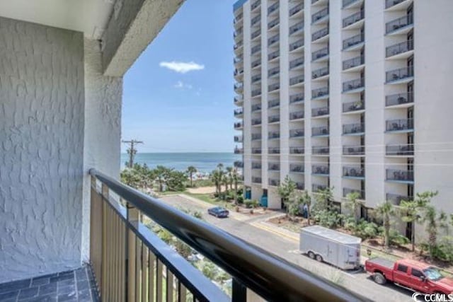 7200 N Ocean Blvd Unit 436, Myrtle Beach, SC 29572 - balcony featuring a water view