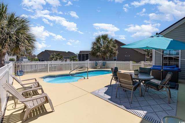 2940 Tigers Eye Rd, Little River, SC 29566 - view of swimming pool with a patio area and a fenced backyard