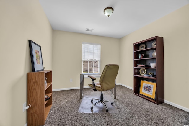381 Winslow Ave, Myrtle Beach, SC 29588 - office with carpet floors, baseboards, and visible vents