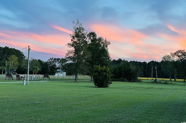view of community with a yard