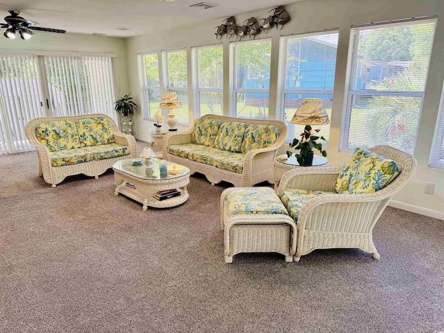 801 Talbot Cir, Myrtle Beach, SC 29577 - sunroom with carpet floors and baseboards