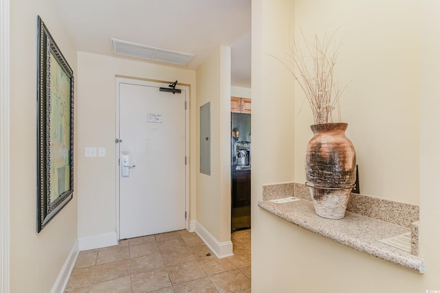 8121 Amalfi Pl Unit 4-801, Myrtle Beach, SC 29572 - foyer featuring electric panel and light tile patterned floors