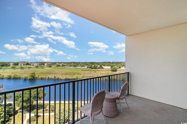 8121 Amalfi Pl Unit 4-801, Myrtle Beach, SC 29572 - balcony featuring a water view