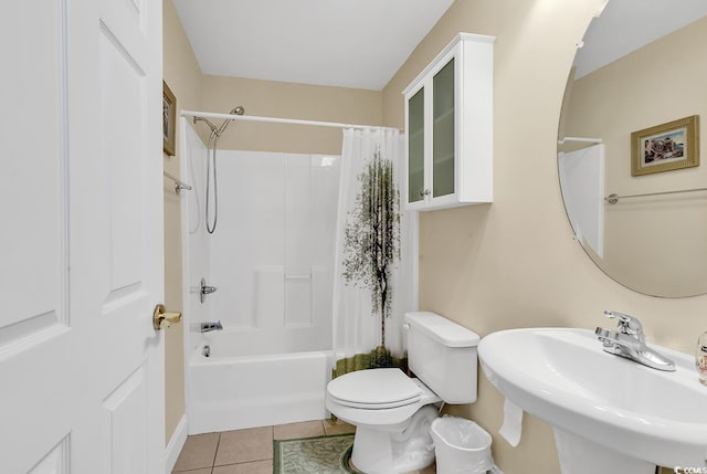 209 Hillside Dr N Unit 104, North Myrtle Beach, SC 29582 - full bathroom with tile patterned floors, shower / tub combo, toilet, and a sink