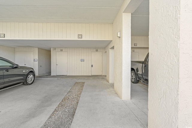 view of parking deck