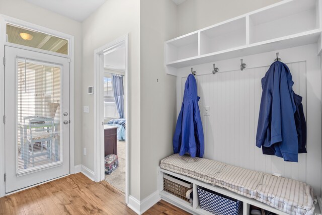 1048 Longwood Bluffs Cir, Murrells Inlet, SC 29576 - mudroom featuring wood finished floors