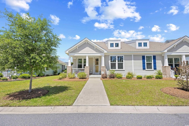 1048 Longwood Bluffs Cir, Murrells Inlet, SC 29576 - view of front of property featuring a porch and a front yard