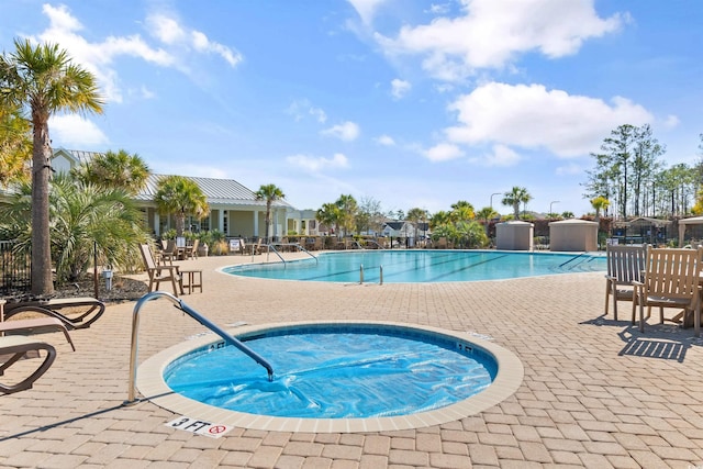 2089 Suncrest Dr, Myrtle Beach, SC 29577 - pool featuring a patio and a community hot tub