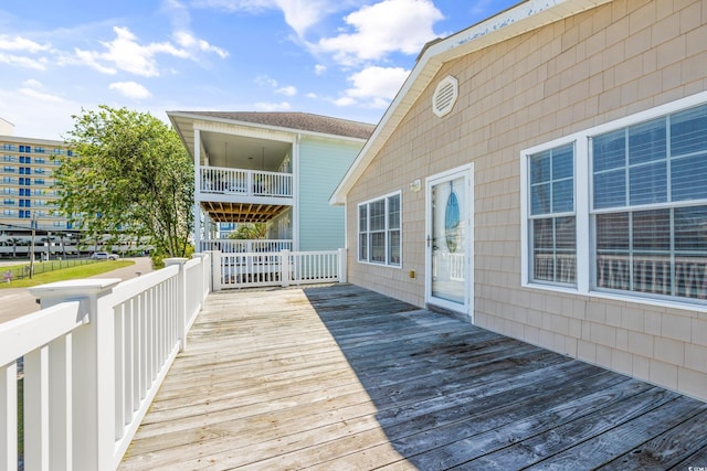209 25th Ave N, North Myrtle Beach, SC 29582 - view of wooden deck